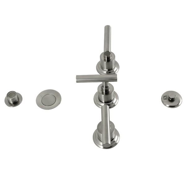 ThreeHandle Bidet Faucet, Brushed Nickel